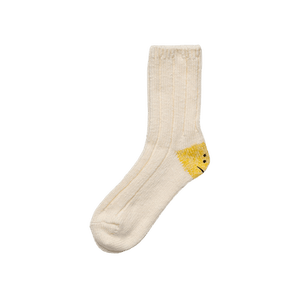 Kapital 56 Yarns MA-1 Rainbowy Happy Heel Socks 'White'