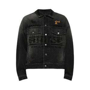 Rhude Tire Denim Trucker Jacket 'Agoura Black'