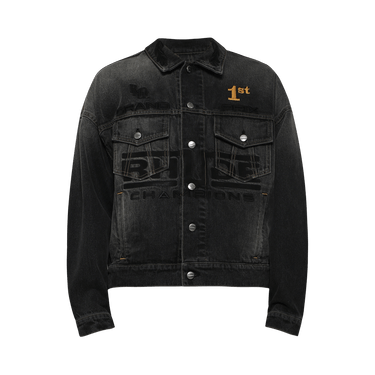 Rhude Tire Denim Trucker Jacket 'Agoura Black'