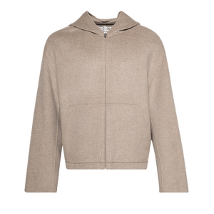 Acne Studios Zip Up Hoodie 'Oatmeal Melange'
