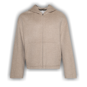 Acne Studios Zip Up Hoodie 'Oatmeal Melange'