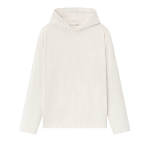 Fear of God Essentials Embroidered Classic Hooded Long-Sleeve 'Ivory'