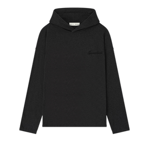 Fear of God Essentials Embroidered Classic Hooded Long-Sleeve 'Vintage Black'