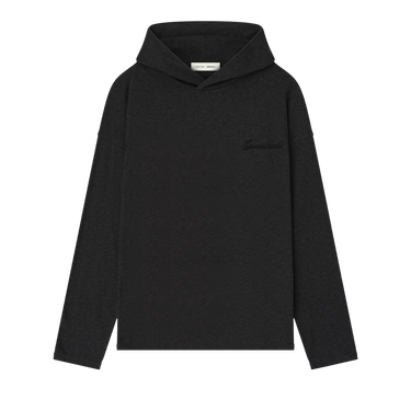 Fear of God Essentials Embroidered Classic Hooded Long-Sleeve 'Vintage Black'