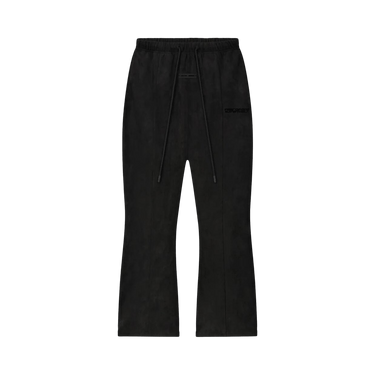 Fear of God Essentials Suede Fleece Flare Pants 'Vintage Black'