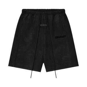Fear of God Essentials Suede Fleece Relaxed Shorts 'Vintage Black'