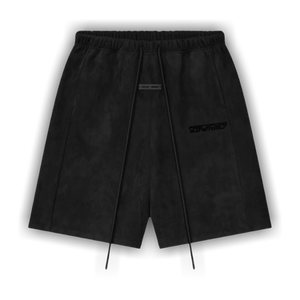 Fear of God Essentials Suede Fleece Relaxed Shorts 'Vintage Black'