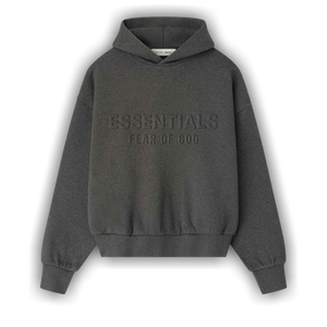 Fear of God Essentials Embossed Classic Hoodie 'Charcoal Heather'
