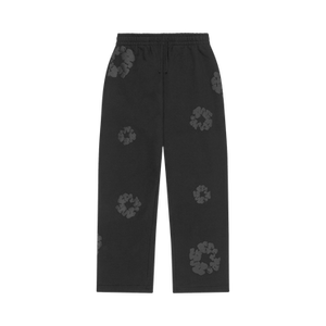 Denim Tears Mono Cotton Wreath Baggy Sweatpants 'Black'