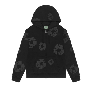 Denim Tears Mono Cotton Wreath Zip Hoodie 'Black'
