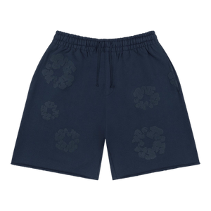 Denim Tears Mono Cotton Wreath Sweatshorts 'Navy'