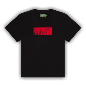 Denim Tears Box Logo Tee 'Black'