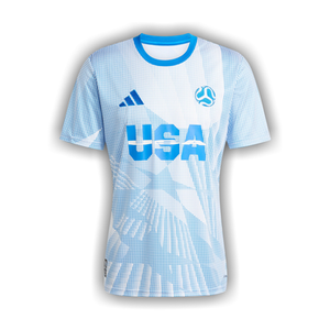 Adidas USA Jersey 'White/Glow Blue'