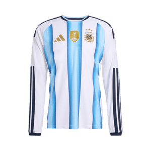Adidas Argentina 26 Home Authentic Long-Sleeve Jersey 'White/Icey Blue/Light Blue'