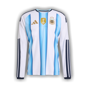 Adidas Argentina 26 Home Authentic Long-Sleeve Jersey 'White/Icey Blue/Light Blue'