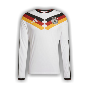 Adidas Germany 26 Home Authentic Long Sleeve Jersey 'White'