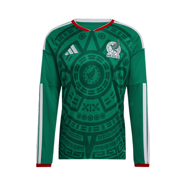 Adidas Mexico 26 Home Long Sleeve Jersey 'Bold Green'