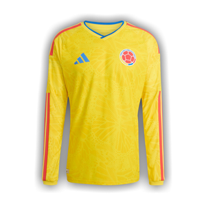 Adidas Colombia 26 Home Authentic Long-Sleeve Jersey 'Impact Yellow'
