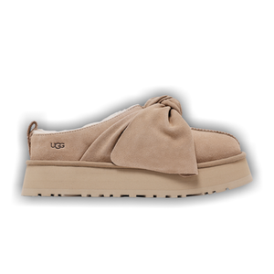 UGG Wmns Platform Slip-On Bow Slipper 'Sand'