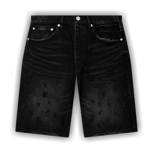 PURPLE BRAND Beaded Monogram Shorts 'Black'