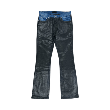 PURPLE BRAND Coated Indigo Flare 'Black'