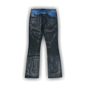 PURPLE BRAND Coated Indigo Flare 'Black'