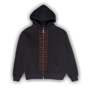 Pleasures Impact Zip Hoodie 'Black'