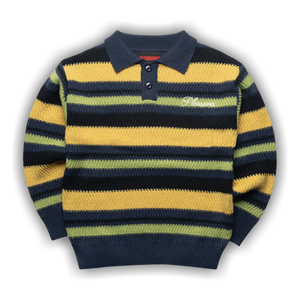 Pleasures Cooper Polo Sweater 'Yellow'