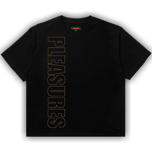 Pleasures Outline Heavyweight T-Shirt 'Black'