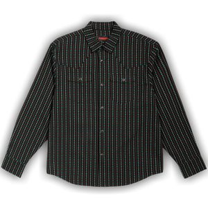 Pleasures Tribute Western Button Up 'Black'
