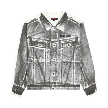 Pleasures Trucker Heavyweight Long-Sleeve T-Shirt 'Bone'