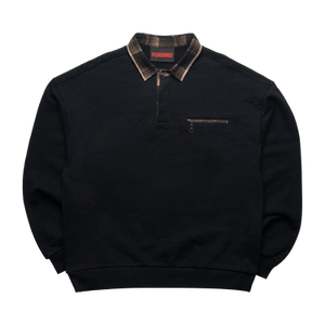 Pleasures Town Polo Sweatshirt 'Black'