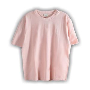 Saint Laurent Large Bord T Shirt 'Rose/Naturel'