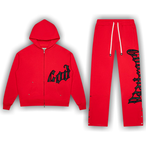 Godspeed OG Logo Sweatsuit 'Red Plaid'