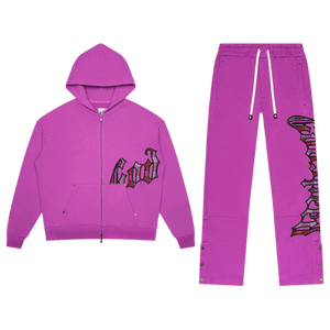 Godspeed OG Logo Sweatsuit 'Pink Plaid'