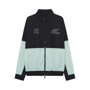Off-White Marker Nyl Relax Track Top 'Black'