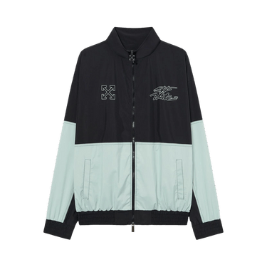 Off-White Marker Nyl Relax Track Top 'Black'