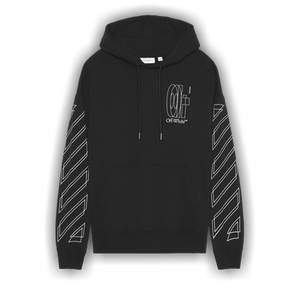 Off-White Outl Dbl Arr Skate Hoodie 'Black'