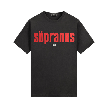 Kith For The Sopranos Main Logo Vintage Tee 'Black'