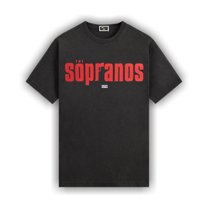 Kith For The Sopranos Main Logo Vintage Tee 'Black'
