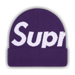 Supreme Big Logo Beanie 'Purple'