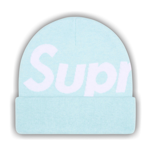 Supreme Big Logo Beanie 'Light Blue'