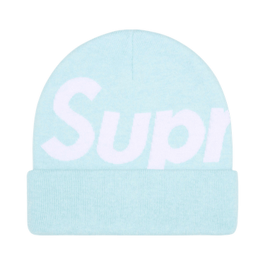 Supreme Big Logo Beanie 'Light Blue'