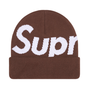 Supreme Big Logo Beanie 'Brown'