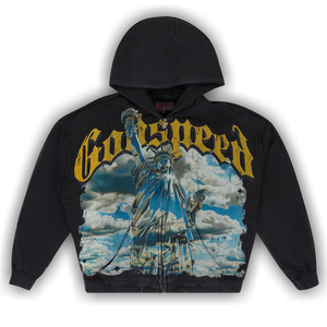Godspeed Chrome Liberty Zip Hoodie V2 'Black'