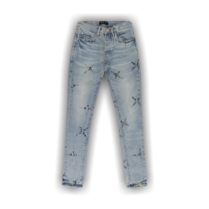 PURPLE BRAND Star Monogram P001 Skinny Jeans 'Blue'