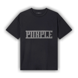 PURPLE BRAND Crystal Plaque T-Shirt 'Black'