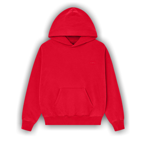 PURPLE BRAND Fleece Pullover Hoodie 'Red'