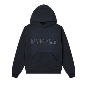 PURPLE BRAND French Terry Pullover Hoodie 'Black'