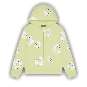 Denim Tears Rhinestone Cotton Wreath Zip Hoodie 'Mint'